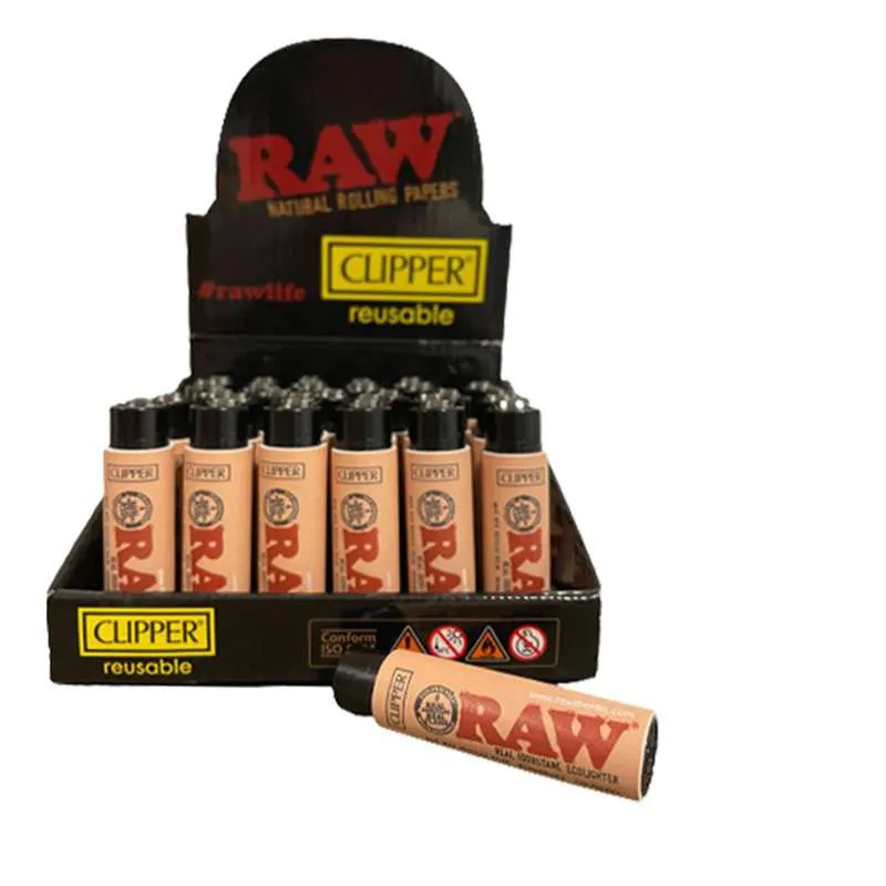Clipper Cover Large inkl. Clipper Feuerzeug “RAW Broun”